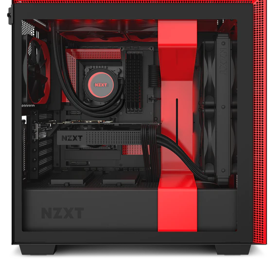 NZXT 710i レッド NZXT Case H710i TG Mid-Tower USB Matte Black Red - Walmart.com